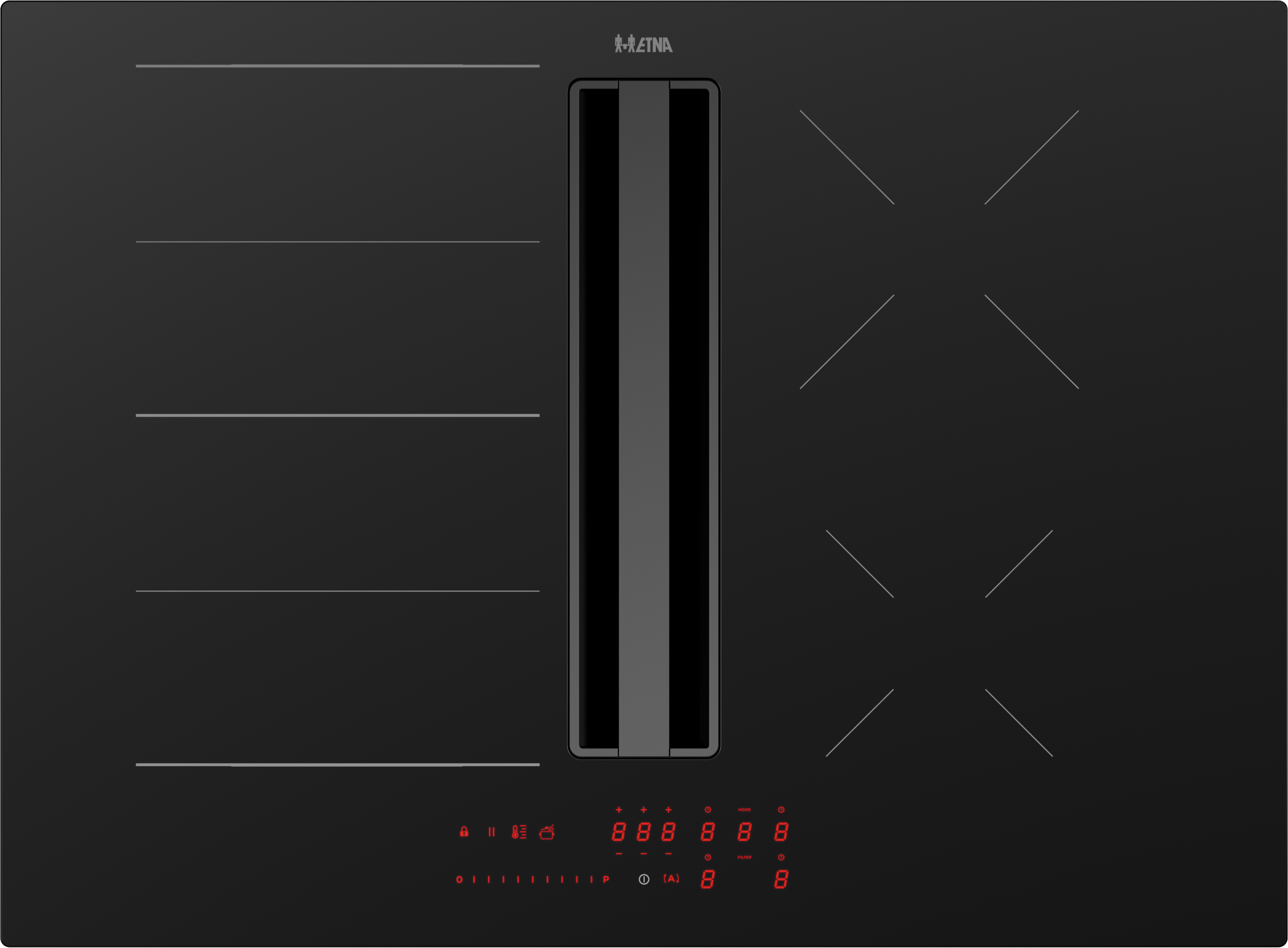 ETNA AKI671ZT table de cuisson avec hotte integrée - 70cm
