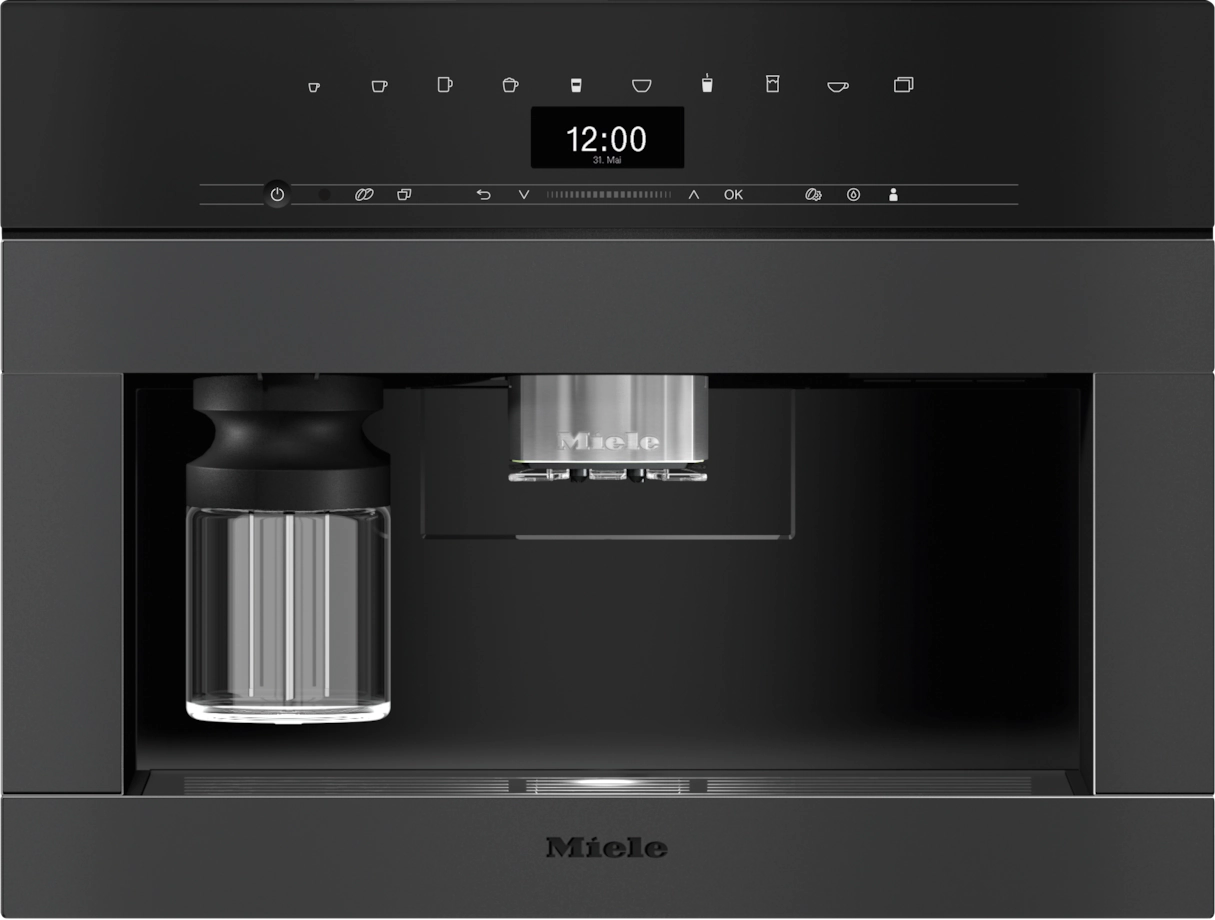 MIELE CVA7440125GALAEDITIONOBSIDIENBLACKMATT VITROLINE machine à café encastrable - 45cm