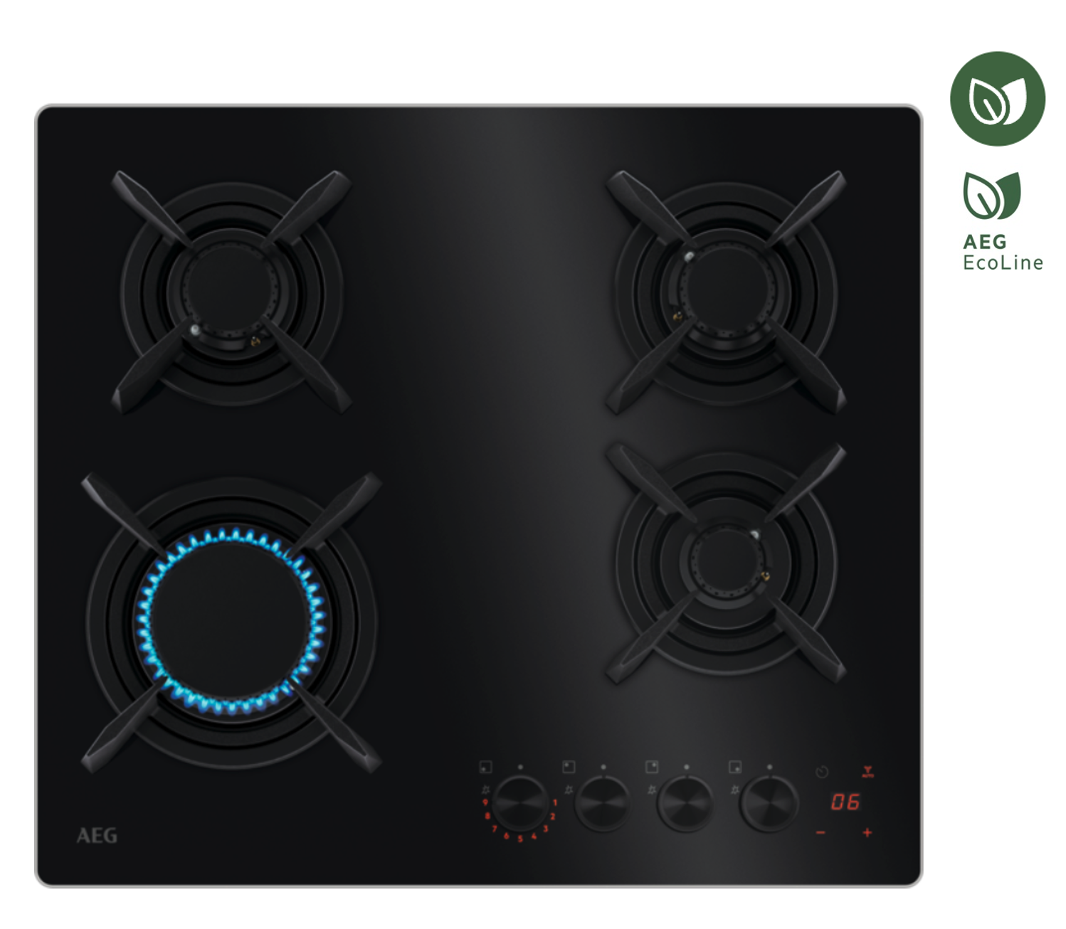 AEG HKB64453NB 8000 table de cuisson au gaz - 60cm