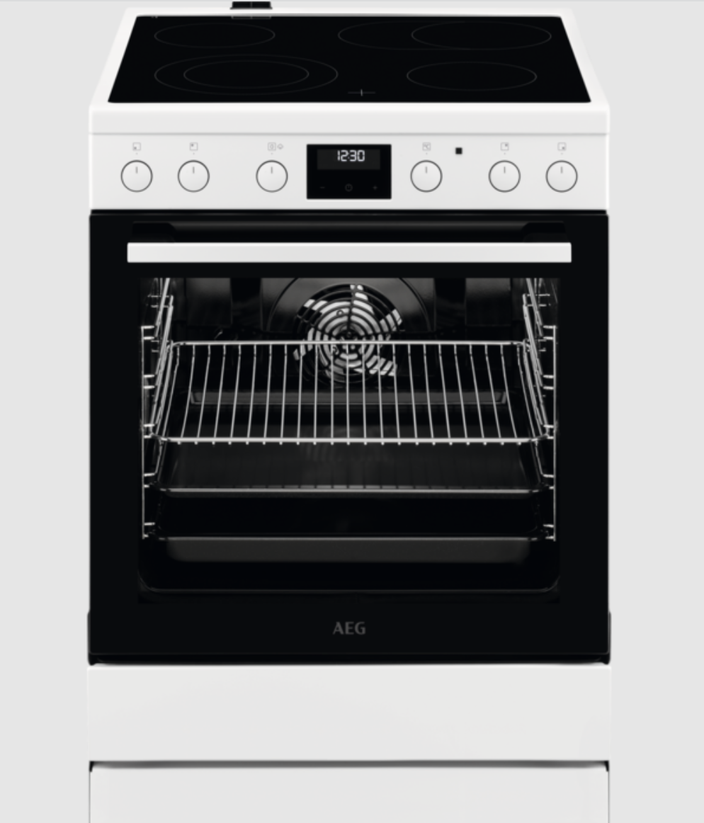 AEG CCB644TBBW cuisinière avec taque céramique - 60cm